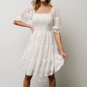 Baltic Born white dress. Worn once for the Bridal Shower. Size Large.